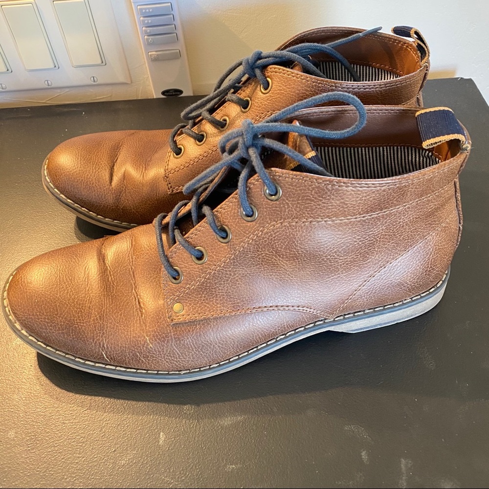 H&M brown leather dress shoes